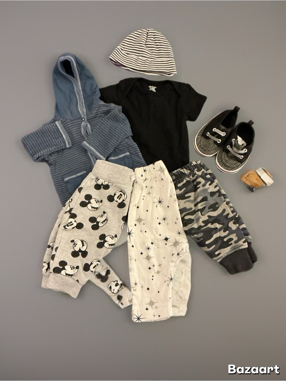 Disney Infant Boys 2 Piece Outfit & Beanie Set 1138